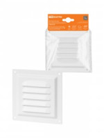 TDM  вент. решетка металл. 125х125мм белая, покрытие полимерная эмаль SQ1807-0700    