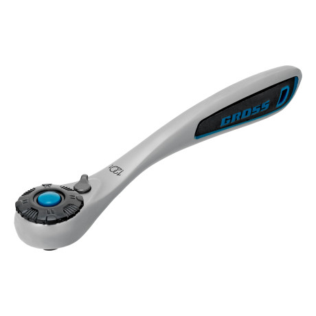 Набор торцевых головок, трещотка 120 зубьев, 1/4", CrV, 12 предметов Gross