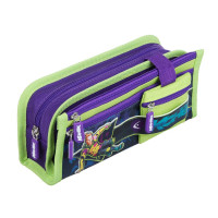 BY Русские Супергерои Пенал прямоуг., 21,5х10х5см, 1отд., 2карм., кошелек, откидная планка, &quot;Конек&quot;