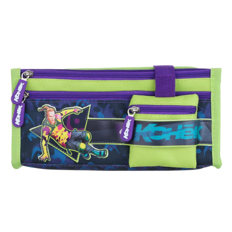 BY Русские Супергерои Пенал прямоуг., 21,5х10х5см, 1отд., 2карм., кошелек, откидная планка, "Конек"