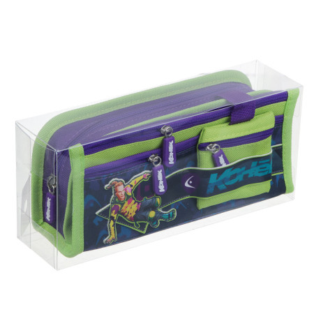 BY Русские Супергерои Пенал прямоуг., 21,5х10х5см, 1отд., 2карм., кошелек, откидная планка, "Конек"