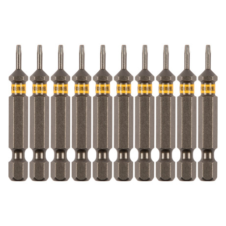 Бита TX 6х50, сталь S2, шестигранный профиль, 10 шт. Е 6,3 Denzel