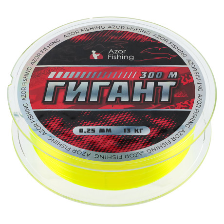 AZOR FISHING Леска ГИГАНТ, 300м, 0,25мм