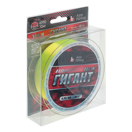 AZOR FISHING Леска ГИГАНТ, 300м, 0,25мм