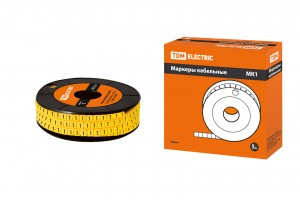 _СНЯТО TDM МК1 маркер на провод 2,5мм символ "1" 1000шт/ролл (цена за 1ролл) SQ0511-0016