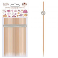 Шпажки для канапе Бусинки 12см, н-р 24шт/уп, цена за уп (кратность 6!!!) дерево VL80-589 Мультидом