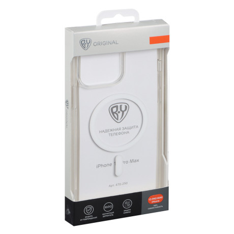 BY Чехол для смартфона MS Прозрачный, iP - 13 pro max , прозрачный, силикон