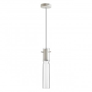 ODEON LIGHT 5058/5LB PENDANT ODL24 323 бел./прозр./мет/стекло Подвес LED 5W 3000K SCROW 87