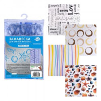 Штора д/ванной комнаты, 180*180см (кратность 6шт!!!), полимер BD34-53 Мультидом