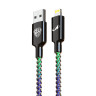 BY Роскосмос Кабель для зарядки MAGIC LIGHT iP, 1м, Быстрая зарядка 2.4А, 12W, подсветка