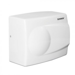 Сушилка д/рук SONNEN HD-298, 1500 Вт, время сушки 30 секунд, метал. белая, 604193