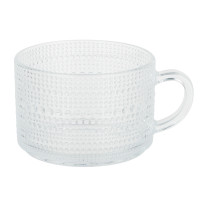 MILLIMI Кружка с рельефным узором, 380мл, стекло