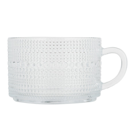 MILLIMI Кружка с рельефным узором, 380мл, стекло