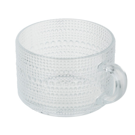 MILLIMI Кружка с рельефным узором, 380мл, стекло