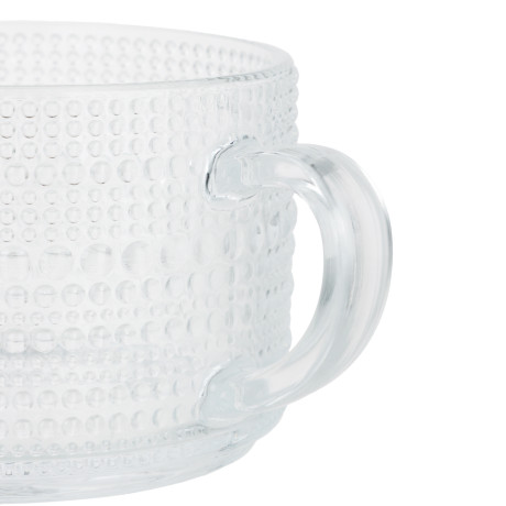 MILLIMI Кружка с рельефным узором, 380мл, стекло
