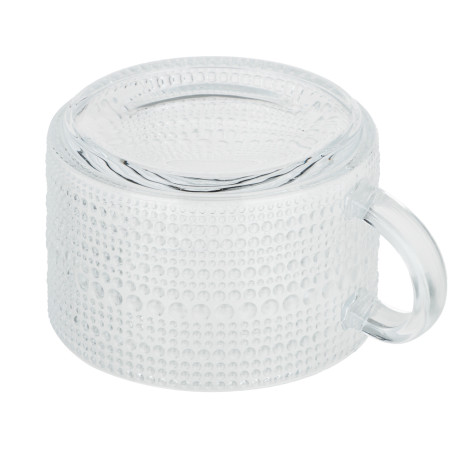 MILLIMI Кружка с рельефным узором, 380мл, стекло