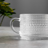 MILLIMI Кружка с рельефным узором, 380мл, стекло