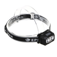 ЕРМАК Фонарь налобный, 2 LED + красный свет, 6 режимов, 3хААА, 64х43х37 мм