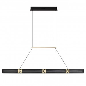 ODEON LIGHT 7083/20L L-VISION ODL25 281 св-к подвес. черн./зол./акрил IP20 LED 20W 3000K 220V MESH