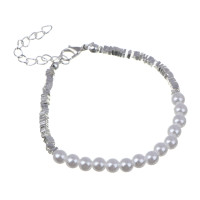 Браслет, бижутерия, сплав, пластик, БЖ-39