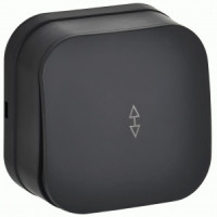 IEK GLORY выкл. ОУ 1 кл. 10А (проходной) ВСп10-1-0-ХЧм черный мат. EVH12-K02M-10