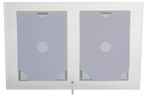 Фоторамка (Ф/р) GT стекло 10х15 224/-G вертикальная прямая двойная, золото 5809