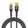 BY Кабель для зарядки Space Cable Techno iP, 1 м, 2.4А, Быстрая зарядка, черный