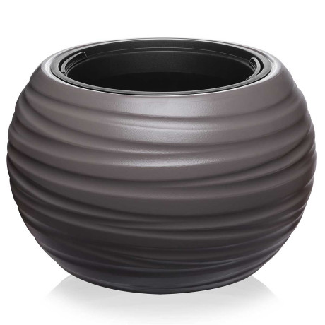 Кашпо Луна D435 9/36л серо-коричневый 633 х4