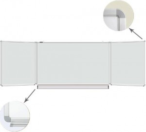 Доска магнитно-маркерная BOARDSYS двусторонняя, 100*150см, поворотная, передвижная, ПО-15Ф