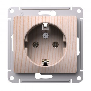 Systeme Electric GLOSSA мех. мех. роз. СУ 1 мест. (земля) 16А сосна GSL001543 (10!)