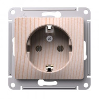 Systeme Electric GLOSSA мех. мех. роз. СУ 1 мест. (земля) 16А сосна GSL001543 (10!)