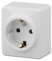ЭРА Эксперт роз. ОУ 1 мест. 16А бел. (земля) 2P+E Schuko 11-2203-01 (1/16/160)