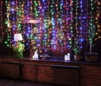Гирлянда-занавес ул. 384LED разноцв. 3x2м., пульт, IP44 ULD-C3020-384/DTA/RC MULTI