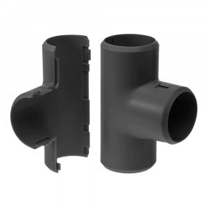 Промрукав Тройник разборный черный d32 (15/180 уп/кор) цена за 1 шт PR13.0198