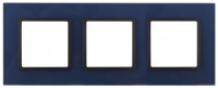 ЭРА 14 Elegance рамка СУ 3 мест.стекло, синий+антр 14-5103-29 5534