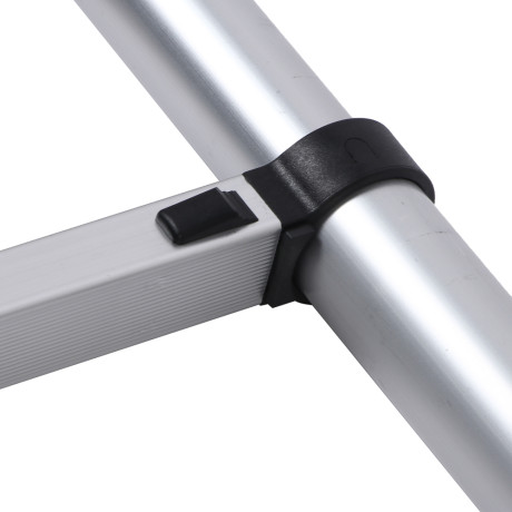 ЕРМАК Лестница телескопическая алюминий, 14 ступеней (5,4м)