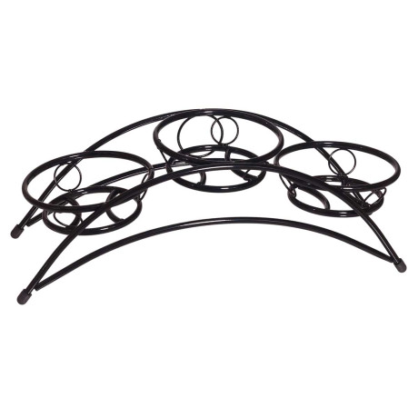 Подставка д/цветов "Мостик 3" d=130мм Черная/Бронза Тверь