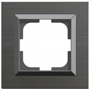 OVIVO Рамка СУ 1 мест. QUANTUM, серый магнит, 405-310000-096