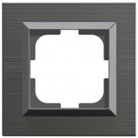 OVIVO Рамка СУ 1 мест. QUANTUM, серый магнит, 405-310000-096