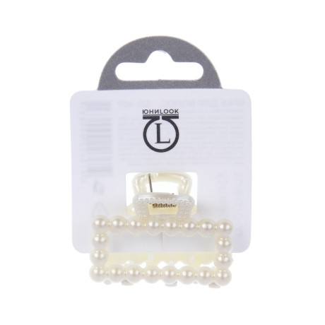 Краб для волос, тм ЮНИLOOK, 4см, полистирол, 6 дизайнов, #11