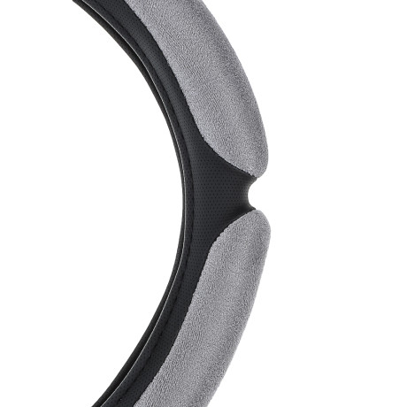 Ермак Оплетка руля, спонж, 6 подушек, серый, размер S