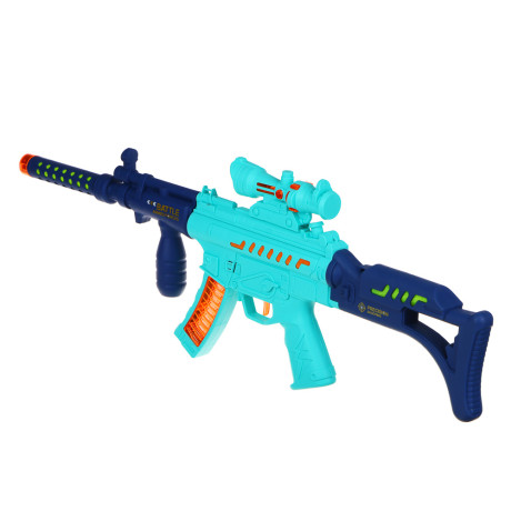 ИГРОЛЕНД Автомат игрушечный, свет, звук, пластик, 37х17х4,5см, 2 цвета