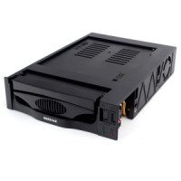 Mobile rack (салазки), 3,5" SATA I/II/III AgeStar SR3P-SW-2F (BLACK), пластик, черный, 18415