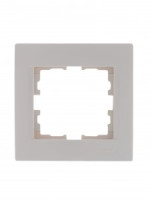 Lezard KARINA рамка 1 мест. (горизонт.) б/вст крем (ABS) 707-0300-146