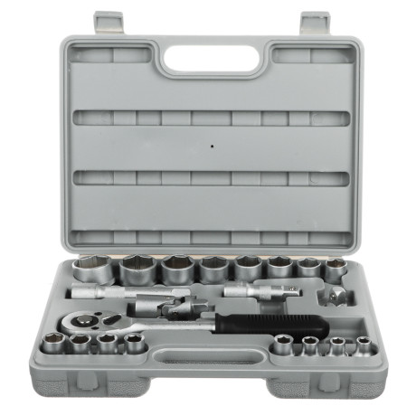 ЕРМАК Набор головок, 21 предм., 8-32мм, с карданным шарниром 1/2"