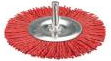 Щетка нейлоновая для дрели плоская 100 мм