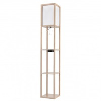 LUMION 8091/1F COMFI LN25 дерево/бел., дерево/текстиль Торшер Е27 60W 220V PRACTIC