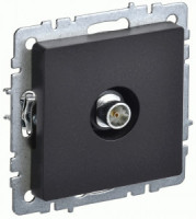 IEK BRITE мех. роз. СУ TV оконечная РТВ11-0-БрЧ черный BR-A10-O-K02