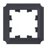 Systeme Electric AtlasDesign ANTIQUE рамка СУ 1 мест. КАРБОН ATN101001 (10!)