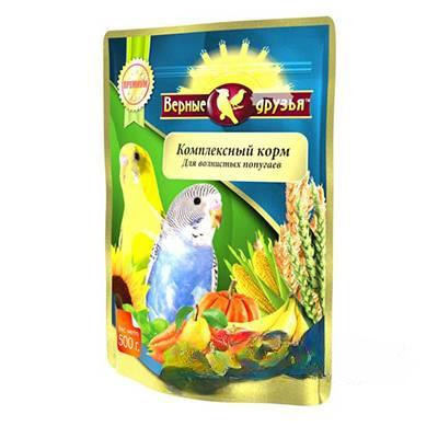 Верные друзья Корм для волнистых попугаев 500г x10